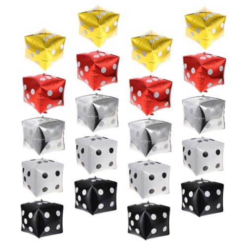 Milisten Luftballons 12 Zoll Würfel Folienballons für Mottoparty Spieleabende Geburtstagsdekoration 20 Stück Milisten Luftballons 12 Zoll Würfel Folienballons für Mottoparty Spieleabende Geburtstagsdekoration 20 Stück von Milisten