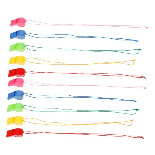 Milisten 24 Stück Bunte Kinderpfeifen für Sport und Spiel Robuste Trillerpfeifen für Outdoor Events Schiedsrichter und Tiertrainer für Wetter Zufällige Farbe Zufällige Farbe von Milisten