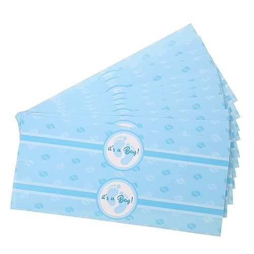 Milisten Stück Geschlecht Enthüllung Aufkleber für Party Deko Einfache Abziehbare Gender Reveal Sticker für Jungen und Party Souvenir Dekoration von Wasserflaschen von Milisten