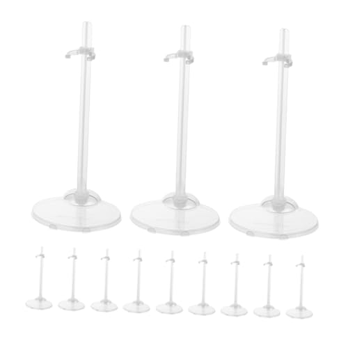Milisten 24 Stück Puppenständer Aktionsfigurhalter Puppenhalterung Stützrahmen Für Puppen Spielzeugständer Aktionsfigur Support Rack Action-Figuren-präsentationsständer Transparent Plastik von Milisten