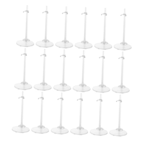 Milisten 24 Stück Puppenständer Stützständer Für Puppen Displayhalter Für Figuren Puppenhalterung Stützrahmen Für Puppen Displayhalter Für Actionfiguren Plastik Transparent von Milisten
