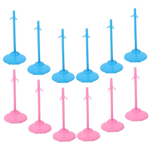 Milisten 24 Stück Puppenständer für Actionfiguren und Spielzeugfiguren Transparente Halter für Puppen und Modelle für Regale und Vitrinen Stabile und Handliche Unterstützung für Kreative von Milisten