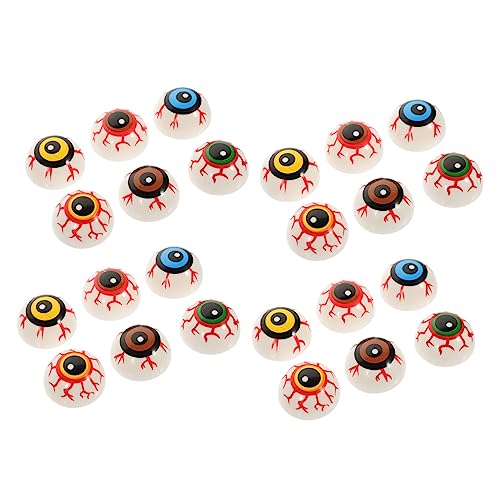 Milisten 24 Stück Teiliges Bunte Hohle Elastische Halloween Deko Augäpfel Lebensechte Spinnenaugen für Party Gruselige Atmosphäre Robust und Wiederverwendbar Milisten 24 Stück Teiliges Bunte Hohle Elastische Halloween Deko Augäpfel Lebensechte Spinnenaugen für Party Gruselige Atmosphäre Robust und Wiederverwendbar von Milisten