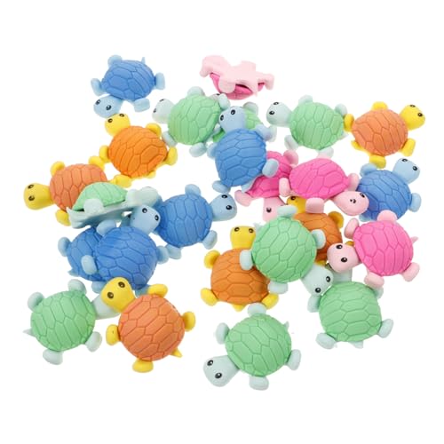 Milisten 24 Stück Teiliges Schildkröten Radiergummis Bunte Radierer mit Süßem Tierdesign Langlebig Farbintensiv für Schüler und Kreative Zeichnungen Zufällige Farbe Zufällige Farbe von Milisten