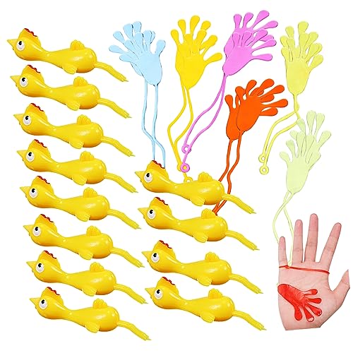 Milisten 24Stücke Teiliges Set mit Klebrigen Händen und Schuss Hühnchen Flexibles Dehnbares für Familienaktivitäten für Partys und Streiche Milisten 24Stücke Teiliges Set mit Klebrigen Händen und Schuss Hühnchen Flexibles Dehnbares für Familienaktivitäten für Partys und Streiche von Milisten