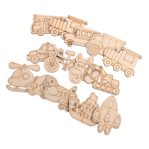 Milisten 25 Stück Teiliges Unvollendeter Holzformen für Fahrzeuge DIY Holz Ausschnitte für Autos Hubschrauber Ufos und Baufahrzeuge zum Malen und Basteln Milisten 25 Stück Teiliges Unvollendeter Holzformen für Fahrzeuge DIY Holz Ausschnitte für Autos Hubschrauber Ufos und Baufahrzeuge zum Malen und Basteln von Milisten