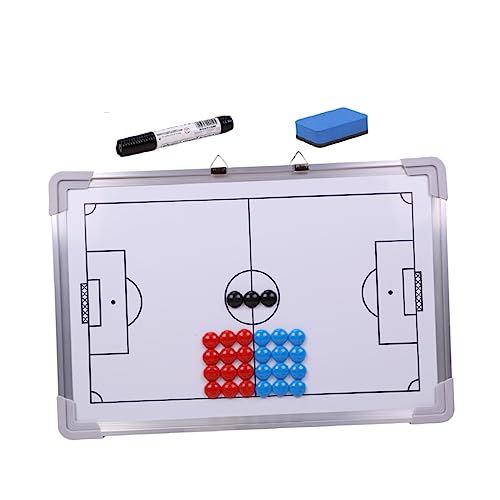 Milisten 27 Stück Aluminiumlegierung Fußball Taktikbrett mit Magneten Tragbares Trainingsboard für Trainer Stift und Radiergummi für Fußballtraining und Strategien Milisten 27 Stück Aluminiumlegierung Fußball Taktikbrett mit Magneten Tragbares Trainingsboard für Trainer Stift und Radiergummi für Fußballtraining und Strategien von Milisten