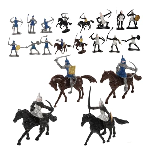 Milisten 28Stücke Teiliges Menschenmodelle Mittelalterliche Soldaten Und Ritter Figuren Für Tischdekorationen Aus Sand Detailreiche Miniaturmodelle Für Kreative Szenen von Milisten
