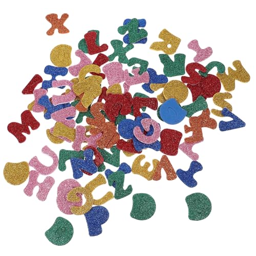 Milisten 2Packungen Kleine Glitzer Buchstaben Aufkleber Pack Selbstklebende Alphabet Sticker für Deko für Bastelprojekte und Belohnungen pro Packung Milisten 2Packungen Kleine Glitzer Buchstaben Aufkleber Pack Selbstklebende Alphabet Sticker für Deko für Bastelprojekte und Belohnungen pro Packung von Milisten