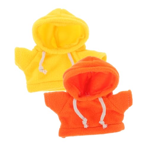 Milisten 2pcs Niedliche Winzige Kleidung Für Stofftiere Plüsch Doll Hoodie Hoodie Puppe Ersatz Kleidung Plüsch Spielzeugkleidung Stofftierkleidung, Puppenzubehör 2 von Milisten