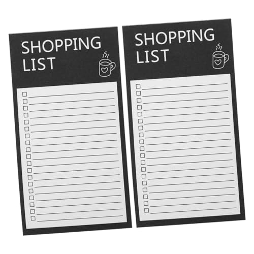 Milisten 2stücke Magnetische Notizblöcke Für Kühlschrank Lustige Einkaufsliste Und to-do-Liste Notizbuch Mit Magnetischem Rücken Praktisch Und Wiederverwendbar Für Ihren von Milisten