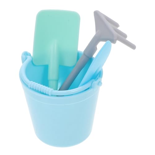 Milisten 3 Sätze Gartenwerkzeugkit Plastik Eimer Sandcastle Building Kit Mini Sandbox Gartengeräte für Strandeimer Strandspielzeug für Babys Gartenspaten Sandwanne pp Zufällige Farbe von Milisten