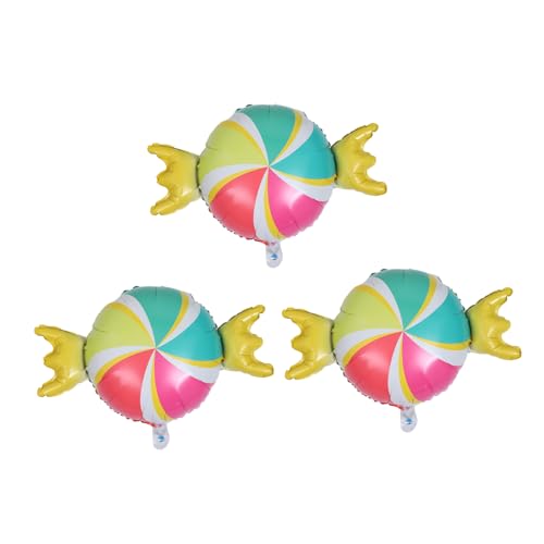 Milisten 3 Stück Ballons Pielzeug Partyballons Erste Farbig Requisiten Geburtstagsballons Aus Aluminium Folienballon Ballonspielzeug Colorful Aluminiumfolie von Milisten