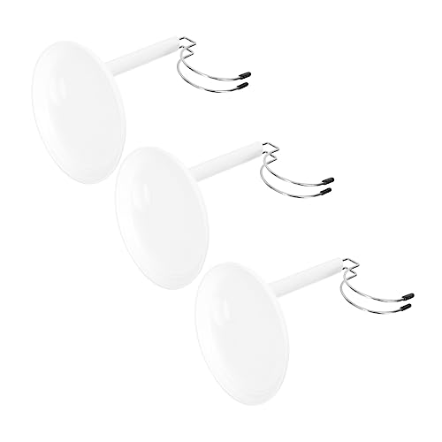 Milisten 3 Stück Puppenständer Figure Stand doll Accessories tooniesregal Puppenaufsteller Puppenausstellung Zubehör Puppenhalter Steht Puppenbasis Puppen Stehen Rostfreier Stahl Weiß von Milisten