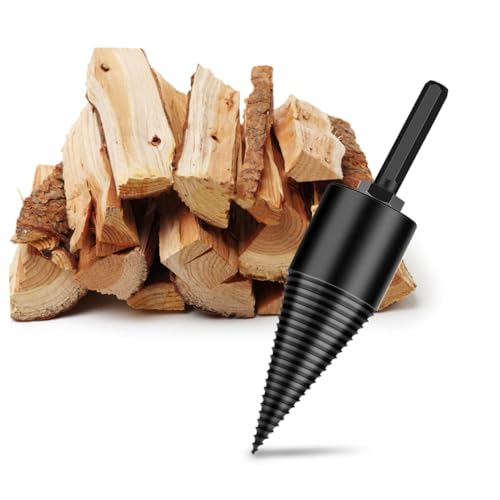 Milisten 3 Stück Teiliges Holzspaltbohrer Cone Drill Bit Robuster Holzspalter für Bohrmaschinen für Camping und Landwirtschaft mit Rutschfestem Design und Hoher Verschleißfestigkeit von Milisten