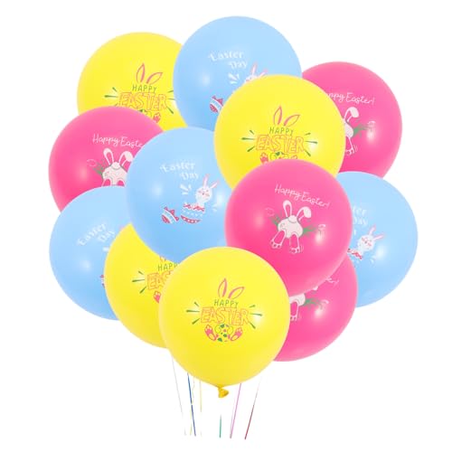 Milisten 30 Stück Osterballons ostern luftballons geldgeschenke ostern easter decorations Dekoration Mehrfarbig Luftballons für die Osterparty Zubehör für die Osterparty Osterdeko Emulsion von Milisten