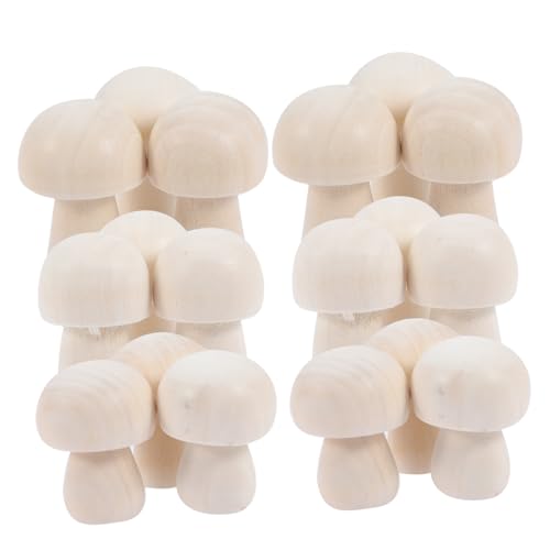 Milisten 30Stücke Unbemalte Holzpilze DIY Bastelset für Natürliche Pilze zum Unvollendete Holzfiguren für Kreative Projekte für Dekoration Milisten 30Stücke Unbemalte Holzpilze DIY Bastelset für Natürliche Pilze zum Unvollendete Holzfiguren für Kreative Projekte für Dekoration von Milisten
