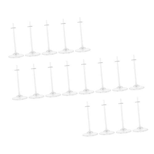 Milisten 34 Stck Teiliges Transparentes Puppenständer Kreative Doll Display Racks Stabile Figurenhalter für Puppensammlung Platzsparend Geeignet für Kinderzimmer Laden Zuhause und von Milisten