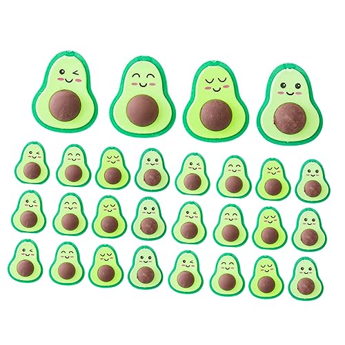 Milisten 36 Stück Cartoon Avocado Radiergummis für Lustige und Kreative Radierer für Schule für Studenten Verschönern von Milisten