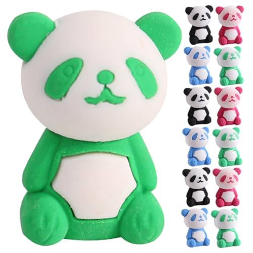 Milisten 36 Stück Panda Radiergummi Kleine Radiergummis Masse Mini Tier Radiergummis Tiere Süße Schulsachen Spaß Tier-radiergummi Fänger Karikatur Tragen Neuheit von Milisten