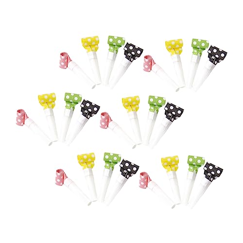 Milisten 36 Stück Partygeschenke Pfeifen Party Noisemaker Partypfeife Blowouts Pfeifen Geburtstagspfeife Farbenfrohe Pfeife Partyzubehör Plastik von Milisten