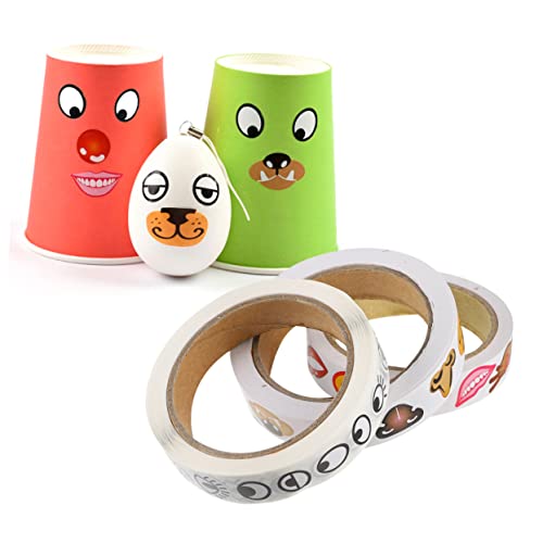 Milisten 3Rollen Selbstklebende Augen Nase und Mund Sticker für Kreative DIY Bastelmaterialien für Lustige Gesichter für Kunstprojekte und Collagen Milisten 3Rollen Selbstklebende Augen Nase und Mund Sticker für Kreative DIY Bastelmaterialien für Lustige Gesichter für Kunstprojekte und Collagen von Milisten