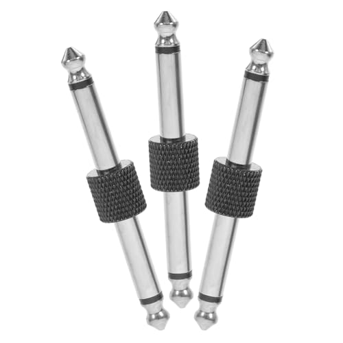 Milisten 3Stücke Teiliges Gitarren Patch Kabel Gerader Stecker Robuste und Langlebige Pedal Anschlusskupplung für Effektpedale und Pedalboards von Milisten