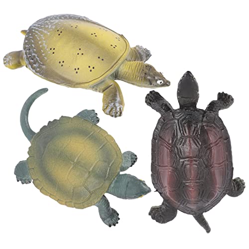 Milisten 3Stücke Teiliges Schildkrötenmodell für Kognitive Schildkrötenfigur aus Hochwertigem Material Tischdeko oder für Freunde und Familie Tierornament von Milisten