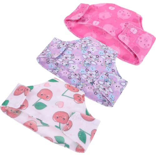 Milisten 3stücke Puppe Unterwäsche Deko Spielzeug Puppe Höschen Zubehör Kleid up Kleidung Accessoire Für Junge Mädchen Rollenspiel von Milisten