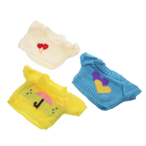 Milisten 3stücke Teiliges Plüschspielzeug Kleidung Wiederverwendbare Outfits Für Bären Und Puppen Stylische Pullover Und Fördert Kreatives Spiel Und Einfache Pflege von Milisten