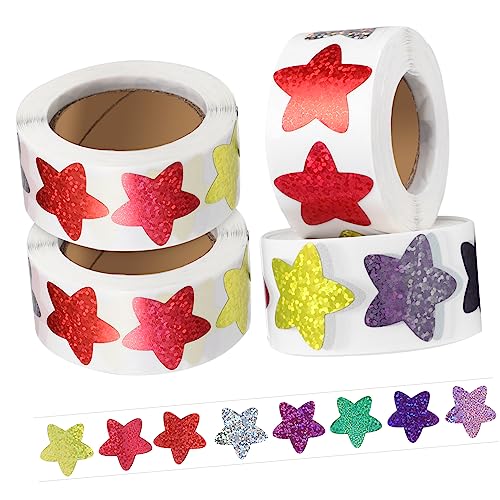 Milisten 4 Rollen Selbstklebende Stern Aufkleber Kleine Sticker für Belohnungssticker Bunte Sticker DIY Bastelsticker zur Motivation und Dekoration Milisten 4 Rollen Selbstklebende Stern Aufkleber Kleine Sticker für Belohnungssticker Bunte Sticker DIY Bastelsticker zur Motivation und Dekoration von Milisten