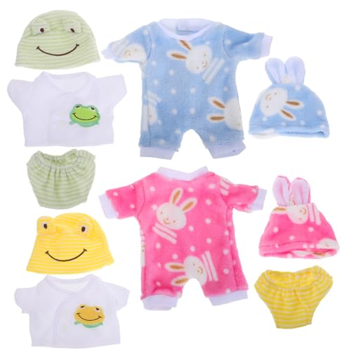 Milisten 4 Sätze Puppen-Strampler Zubehör Für Babypuppen Puppenkleidung Kleidung Für Wiedergeborene Babypuppen Babydoll Kleidung Realistische Wiedergeborene Babypuppen Bjd-Puppen Polyester von Milisten