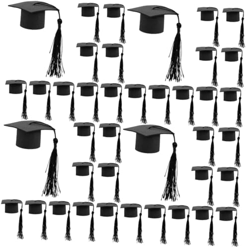Milisten 4 Sätze Teiliges Graduationshut Dekorationen Für Abschlussfeiern Sichere Und Leichte Cupcake Toppers Für Köstliche Und Festliche Tortendekorationen 10 Stück * 4 Milisten 4 Sätze Teiliges Graduationshut Dekorationen Für Abschlussfeiern Sichere Und Leichte Cupcake Toppers Für Köstliche Und Festliche Tortendekorationen 10 Stück * 4 von Milisten