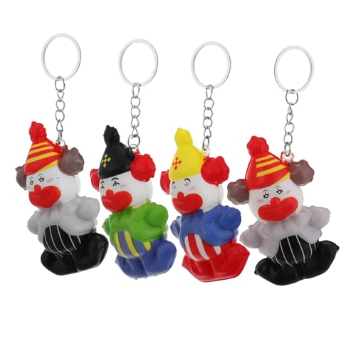 Milisten 4 Stück Clown-Schlüsselanhänger vom Clown schlüsselanhänger Leichte Schlüsselanhänger Kinderspielzeug Schlüsselanhänger lustige Schlüsselanhänger Clown-Gastgeschenke Schwamm Milisten 4 Stück Clown-Schlüsselanhänger vom Clown schlüsselanhänger Leichte Schlüsselanhänger Kinderspielzeug Schlüsselanhänger lustige Schlüsselanhänger Clown-Gastgeschenke Schwamm von Milisten
