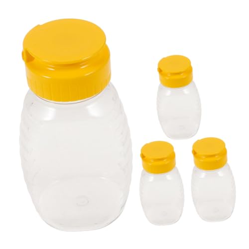 Milisten 4 Stück Gewürzquetschflaschen Mini Honigbehälter Saftflaschen Aus Glas Mit Deckel Bienenflasche Honigtopf Mit Schöpflöffel Und Deckel Honighalter Pp Transparent Milisten 4 Stück Gewürzquetschflaschen Mini Honigbehälter Saftflaschen Aus Glas Mit Deckel Bienenflasche Honigtopf Mit Schöpflöffel Und Deckel Honighalter Pp Transparent von Milisten