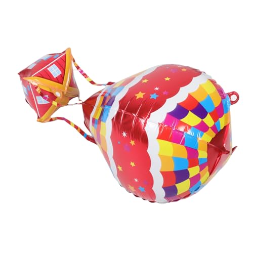 Milisten 4 Stück Heißluftballon Dekoration Heißluftballon Heißluftballon-mittelstücke Heißluftballondekoration Heißluftballon Aluminiumballon Luftballons Aluminiumfolie von Milisten