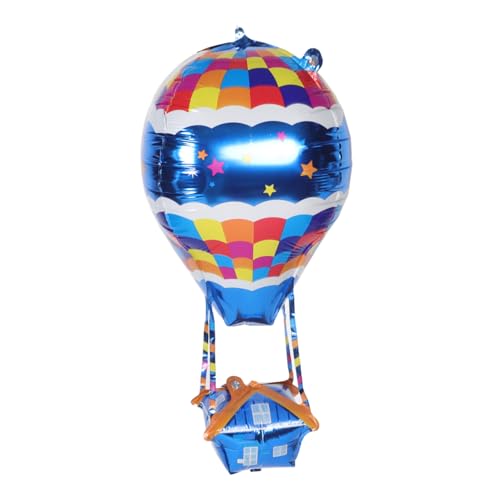 Milisten 4 Stück Heißluftballon Dekoration Mini Heißluftballon Heißluftballon Mittelstücke Heißluftballon Luftballon Form Ballons Aus Aluminium Heißluftballon Aluminiumfolie von Milisten