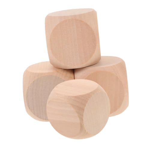 Milisten 4 Stück Leere Holzwürfel für DIY Basteln und Spiele Unbehandelte Holzklötze zum Bemalen Robuste Blanko Würfel für Party Bastelprojekte und Dekoration Milisten 4 Stück Leere Holzwürfel für DIY Basteln und Spiele Unbehandelte Holzklötze zum Bemalen Robuste Blanko Würfel für Party Bastelprojekte und Dekoration von Milisten