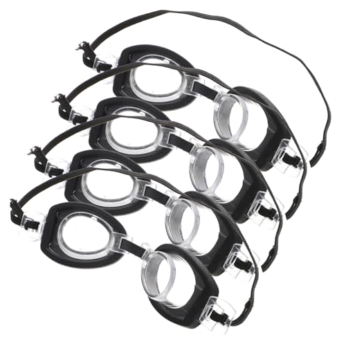 Milisten 4 Stück Mini-Schwimmbrille Kleinkind Schwimmen Gläser Miniatur Puppe Uv Für Mädchen Realistisch Tauchspielzeug Winzige Brille Bastelbrille Plastik Schwarz Zufällige Farbe von Milisten