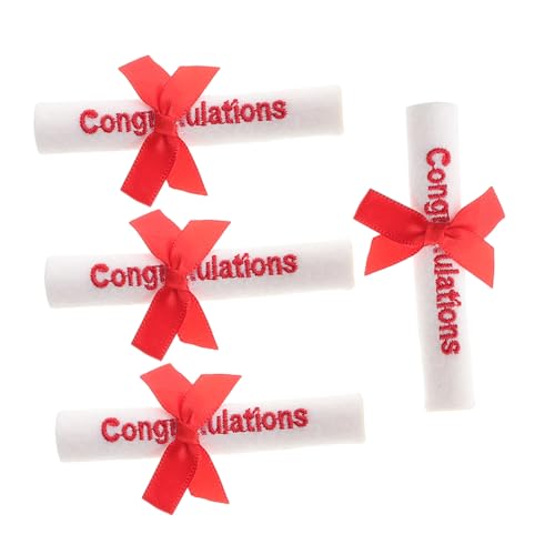 Milisten 4 Stück Teiliges Mini Graduation Doll Zubehör Bestickte Micro Diploma Klassisches Partydekor für Abschlussfeier Vielseitige Abschlussgeschenke Milisten 4 Stück Teiliges Mini Graduation Doll Zubehör Bestickte Micro Diploma Klassisches Partydekor für Abschlussfeier Vielseitige Abschlussgeschenke von Milisten