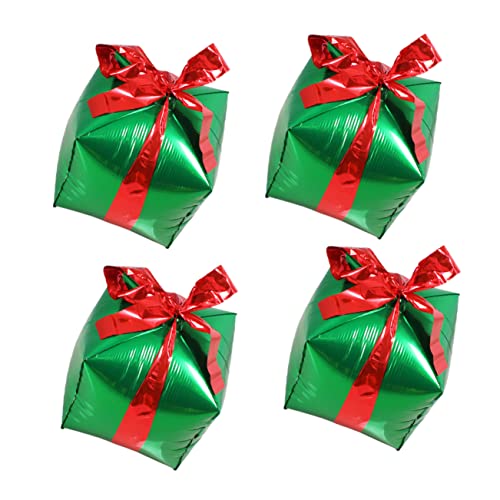 Milisten 4 Stück Teiliges Weihnachts Dekorationsballons aus Aluminiumfolie Kreative Quadratische Form Grüne Folienballons für Festliche Partydekoration Milisten 4 Stück Teiliges Weihnachts Dekorationsballons aus Aluminiumfolie Kreative Quadratische Form Grüne Folienballons für Festliche Partydekoration von Milisten
