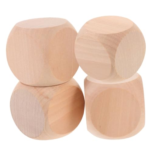 Milisten 4 Stück Unbehandelte Holz Würfel DIY Bastelwürfel für Spiele Kreative Projekte und Partys Robuste Holzklötze zum Gestalten und Gestalten von Eigenen Designs Milisten 4 Stück Unbehandelte Holz Würfel DIY Bastelwürfel für Spiele Kreative Projekte und Partys Robuste Holzklötze zum Gestalten und Gestalten von Eigenen Designs von Milisten