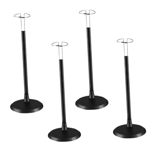 Milisten 4 Stück Verstellbarer Puppenständer Höhenverstellbare Schwarze Halter für Actionfiguren und Puppen Stabiler Displayständer für Verschiedene Puppengrößen Elegantes Design von Milisten
