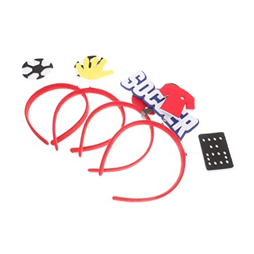 Milisten 4 Stück WM-Stirnband Sport Fußballzubehör für Mädchen Haarreifen für Fußballfans Leistungsstirnband Haarband im Fußball-Design Stirnbänder für Fußballfans gefühlt Milisten 4 Stück WM-Stirnband Sport Fußballzubehör für Mädchen Haarreifen für Fußballfans Leistungsstirnband Haarband im Fußball-Design Stirnbänder für Fußballfans gefühlt von Milisten