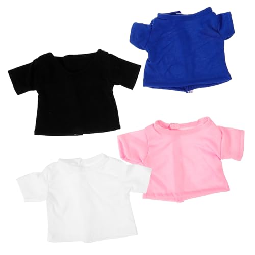 Milisten 4 Stücke Puppenkleidung Stofftierhemd Kleidung für Puppen und Material für Selbstgemacht Dekoration Bärenkostüm Zubehör Milisten 4 Stücke Puppenkleidung Stofftierhemd Kleidung für Puppen und Material für Selbstgemacht Dekoration Bärenkostüm Zubehör von Milisten