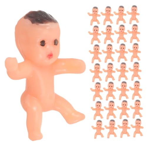 Milisten 40 Stück Engel Puppe Kleine Babyfiguren Mini-puppen Babyparty - Babypartytischdekorationen Mini-babys Mini-babypuppe Winzige Babypuppen Karnevalsdekorationen Für Party Plastik von Milisten