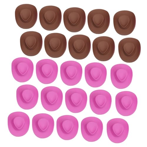 Milisten 40 Stück Teiliges Mini Cowboyhut Kunststoff Puppenhüte für DIY Bastelprojekte Modische Doll Hats in Rosa und Braun Detailreiche Dekoration für Puppen und Minihäuser Milisten 40 Stück Teiliges Mini Cowboyhut Kunststoff Puppenhüte für DIY Bastelprojekte Modische Doll Hats in Rosa und Braun Detailreiche Dekoration für Puppen und Minihäuser von Milisten