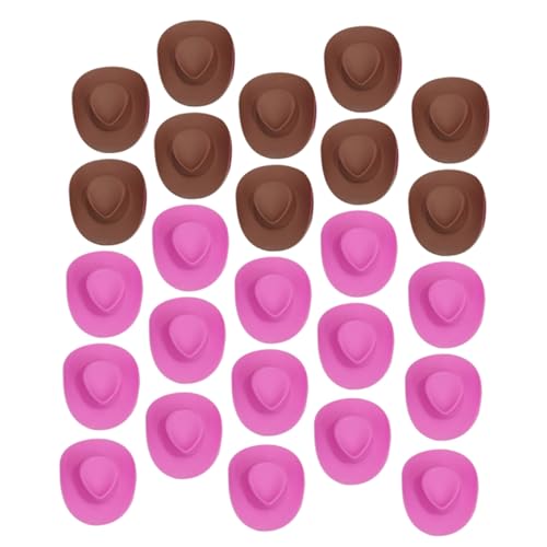 Milisten 40 Stück Teiliges Mini Western Cowboy Hüte aus Kunststoff Dekorative Puppenhüte für DIY Bastelprojekte Geeignet für Kleine Puppen Farbiges Mix Rosa und Braun Langlebig und Sicher Milisten 40 Stück Teiliges Mini Western Cowboy Hüte aus Kunststoff Dekorative Puppenhüte für DIY Bastelprojekte Geeignet für Kleine Puppen Farbiges Mix Rosa und Braun Langlebig und Sicher von Milisten