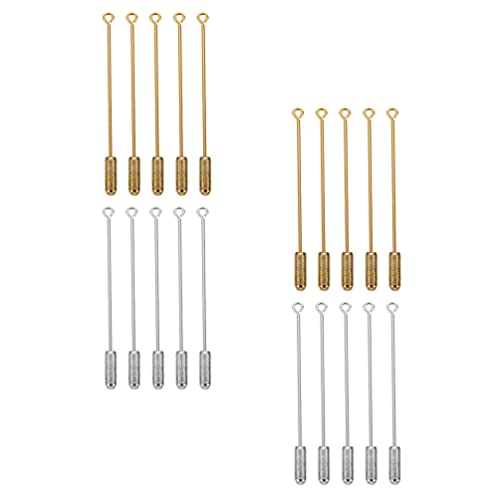 Milisten 40 Stücke Pins Broschen Nadel Sicherheit Pins Stick für DIY Kostüm Schmuck Zubehör von Milisten