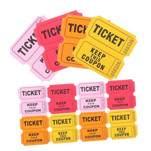Milisten 400 Stück Los Party Rosa Hochzeit Zirkus Tickets für Unterhaltungs-Tombola Tombolatrommel Tür Preise Tombola Körbe Spendenaktion Orangefarbene Tombola-Tickets Papier Milisten 400 Stück Los Party Rosa Hochzeit Zirkus Tickets für Unterhaltungs-Tombola Tombolatrommel Tür Preise Tombola Körbe Spendenaktion Orangefarbene Tombola-Tickets Papier von Milisten